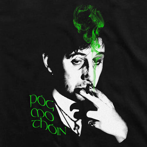 pogues-black-tee-detail