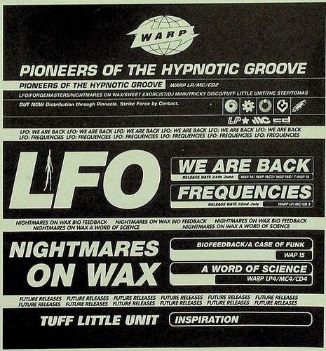 LFO we are back warp 1991