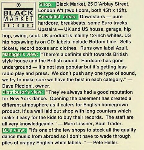 Blackmarket records 1992