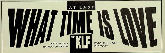 KLF what Time is love 1989