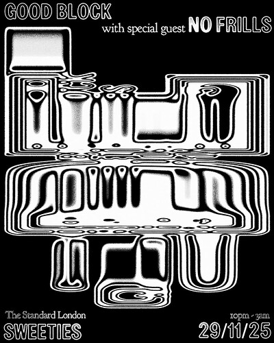 Good Block No Frills poster RA