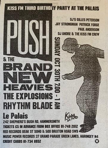 Brand New Heavies gig 30 Oct 1988