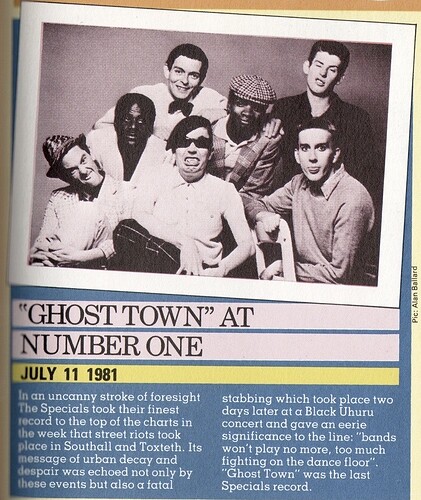 Specials Ghost Town 11 July 1981