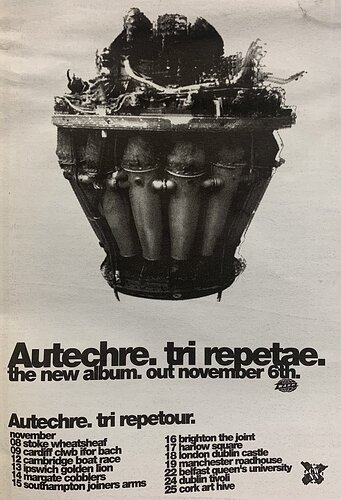 Autechre 6 Nov 1995