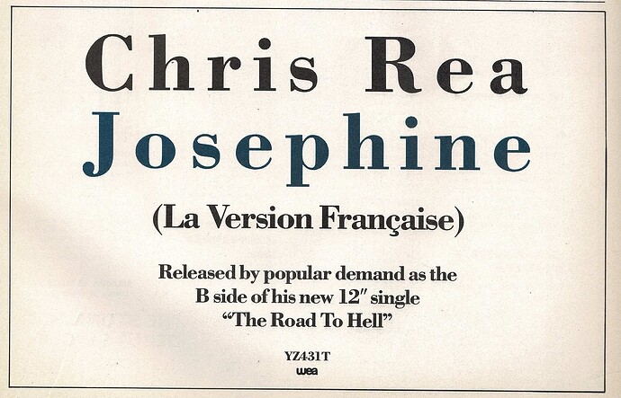 Chris Rea September 1989