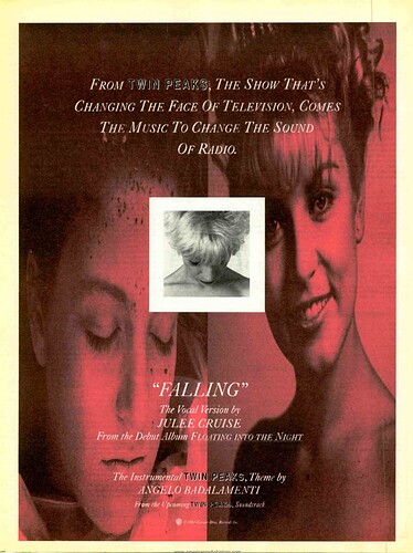 Julee Cruise Falling Twin Peaks June 1990