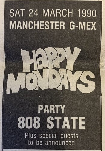 ZTT 808 state Happy Mondays 24 March 1990