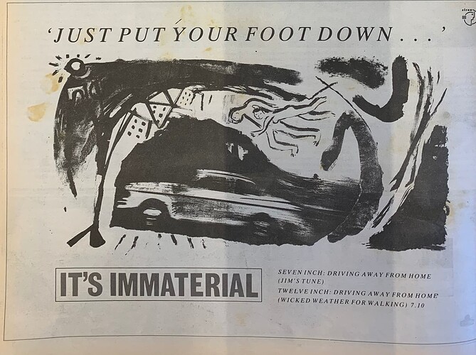 Its Immaterial March 1986