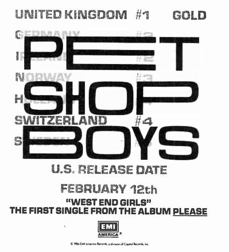 PSBs west end girls US 12 Feb 1986