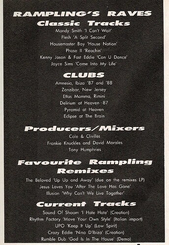 Danny Rampling Nov 1990