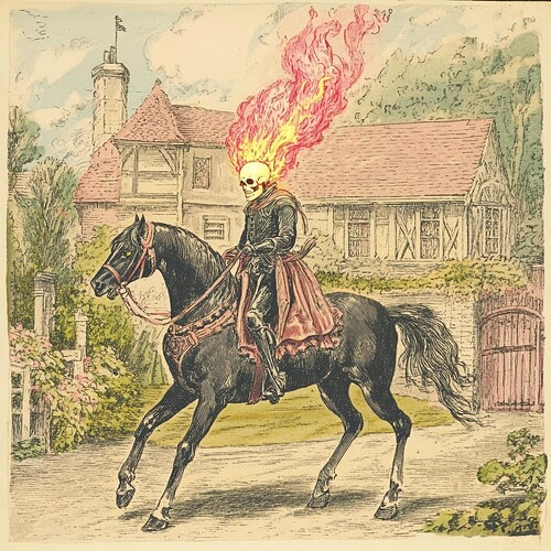 Ghost Rider Ye Olde Merry Marvel England - Henry Goldstein