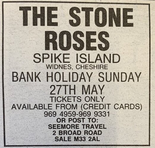 STone Roses 27 May 1990