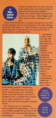 A Man Called Adam 25 May 1992