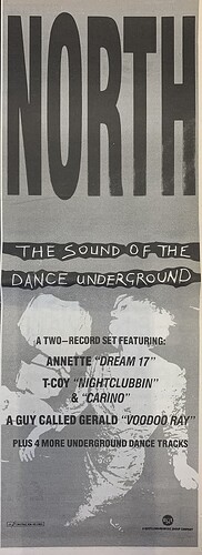 North The Sound Of Dance Undergound Nov 1988