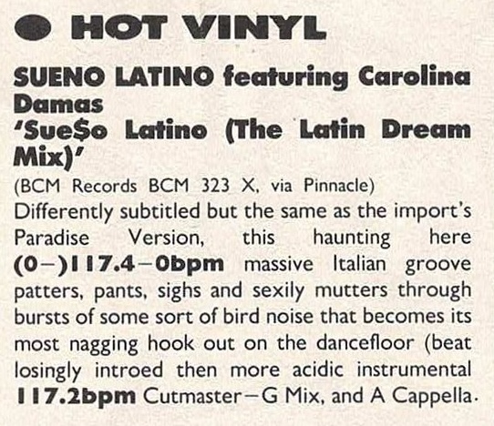 Sueno Latino James Hamilton Sep 1989